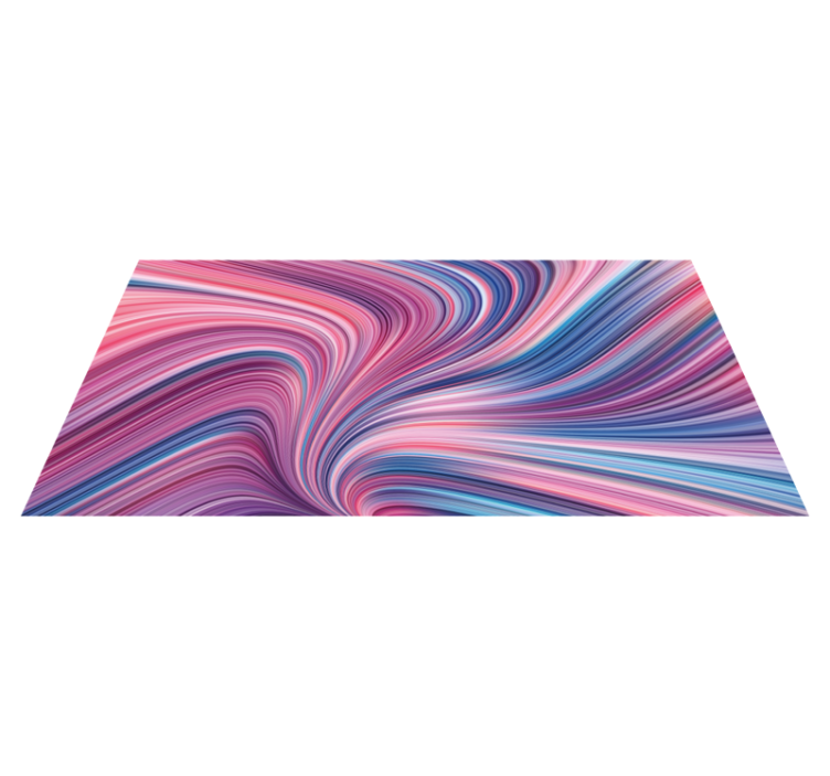 Vinyl teppich imitation mit verwundenen farbverläufen - TenStickers