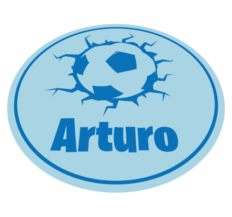 Vinylteppich kindlich schnabelfußball mit namen - TenStickers