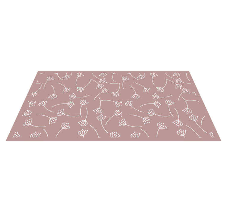 Vinyl Teppich Natur weiches blumenmuster - TenStickers
