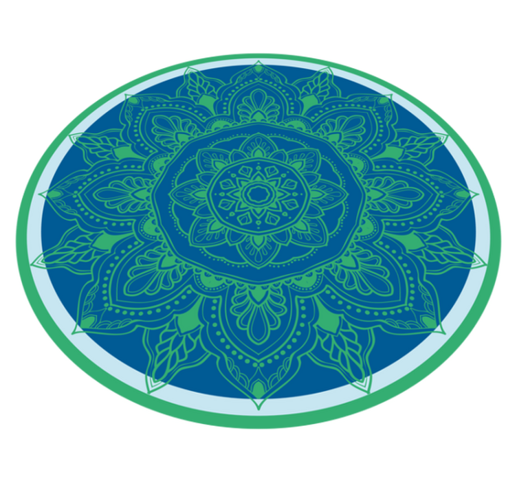 Vinyl Teppich Mandala aufwendiges blumenarrangement - TenStickers