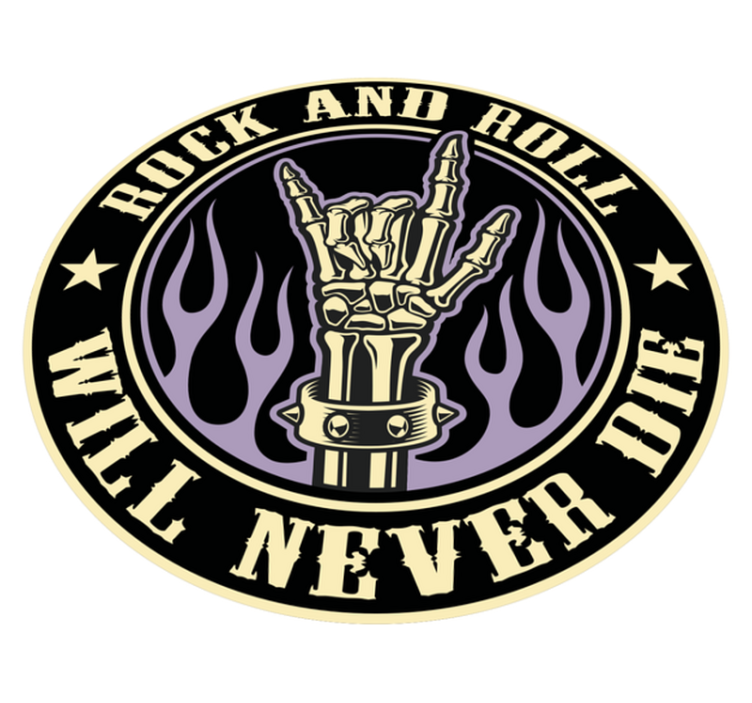 Vinyl Teppich rund felsskeletthand - TenStickers