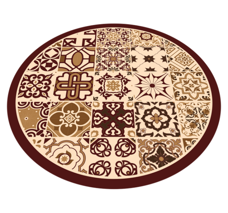 Vinyl Teppich Fliesenoptik lebendige mosaikkompositionen - TenStickers