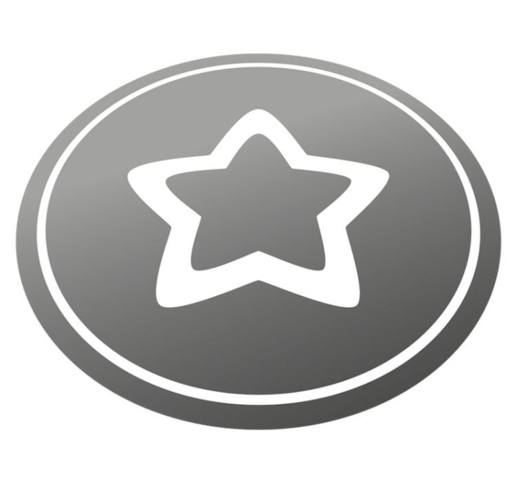 Vinyl teppich sterne im stilvollen grauen design - TenStickers