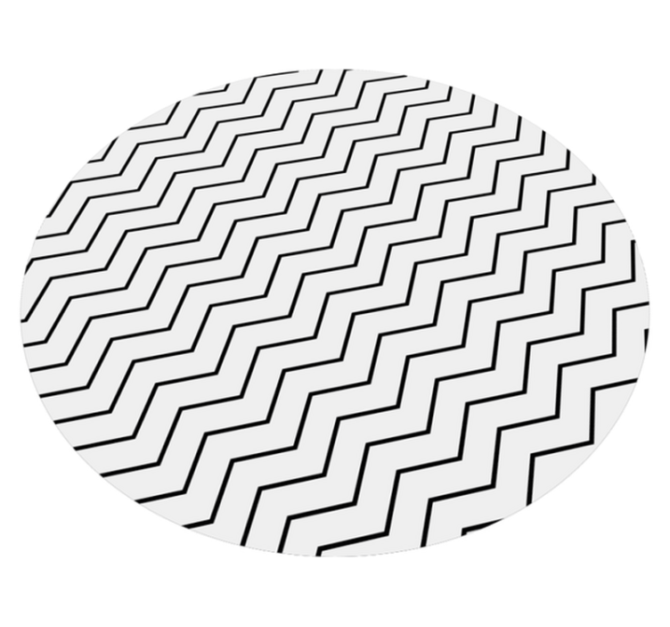 Vinyl teppich geometrisch im zigzag design - TenStickers