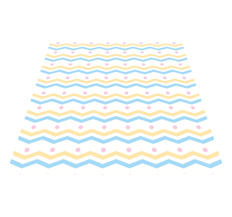 Vinyl Teppich Kinderzimmer chevron-buntes muster - TenStickers