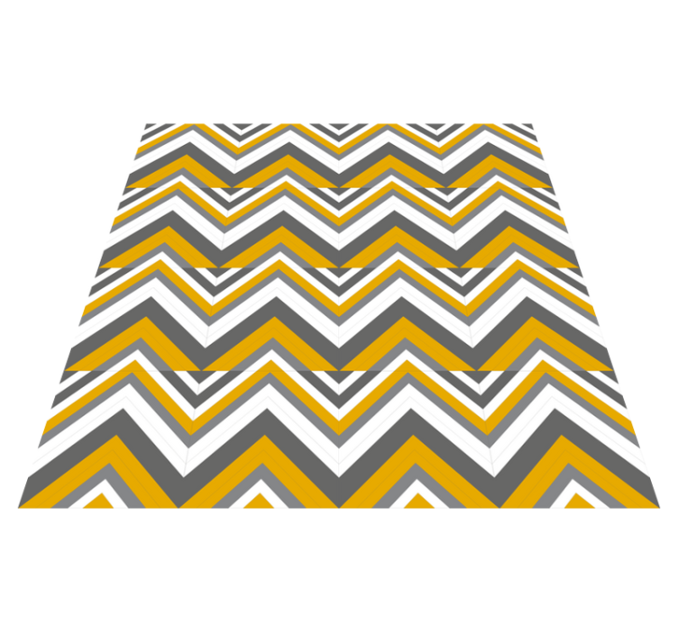 Vinyl Teppich geometrisch chevron-streifenmotiv - TenStickers