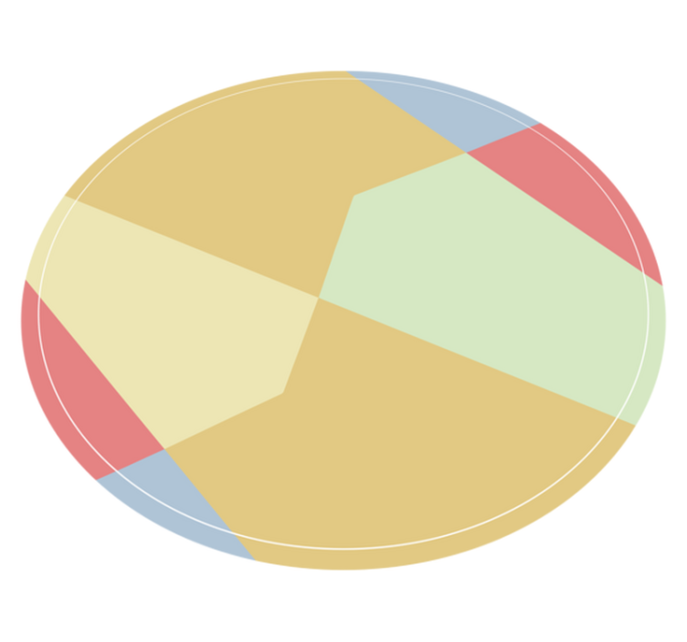 Vinyl teppich geometrisch farbige winkelblöcke - TenStickers