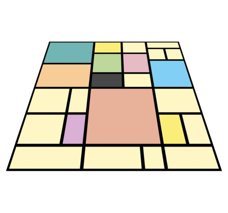 Vinyl Teppich geometrisch lebendige geometrie - TenStickers