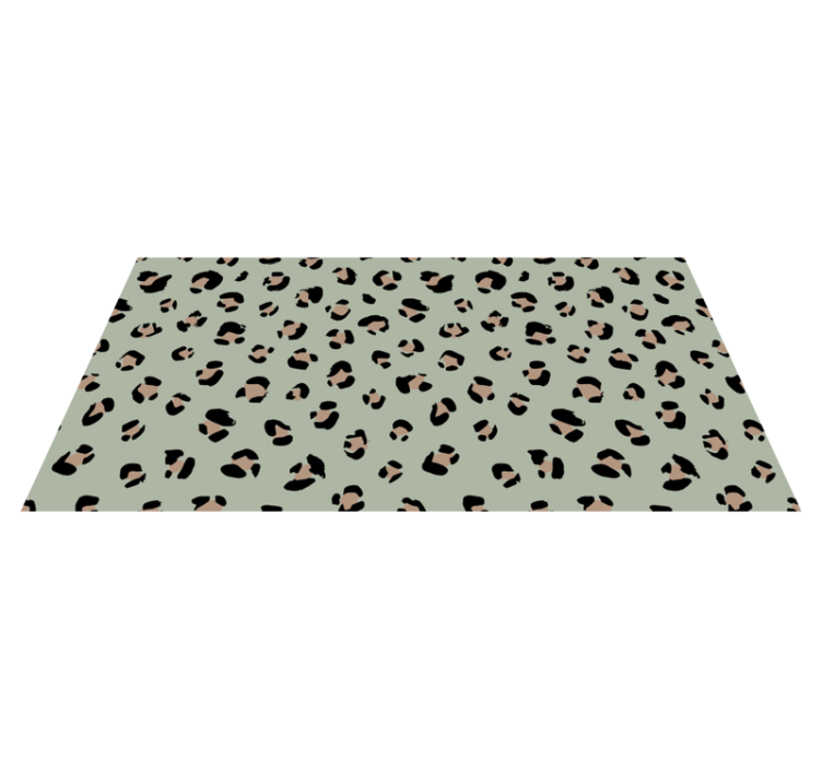 Vinyl teppich tiermuster mit leopardenmotiv Ästhetik - TenStickers