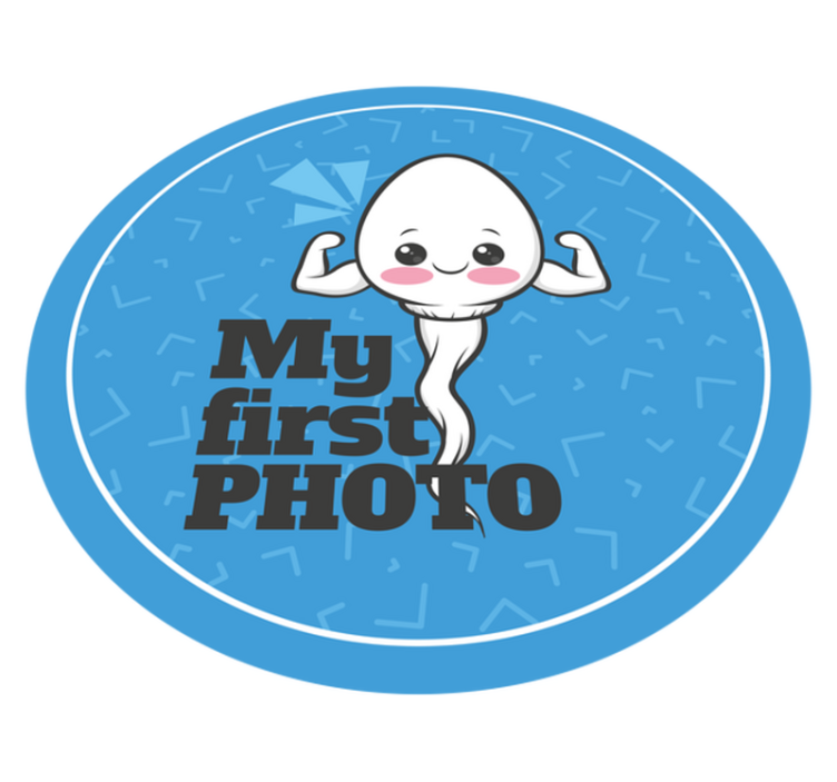 Vinyl teppich spruch mein erstes foto - TenStickers