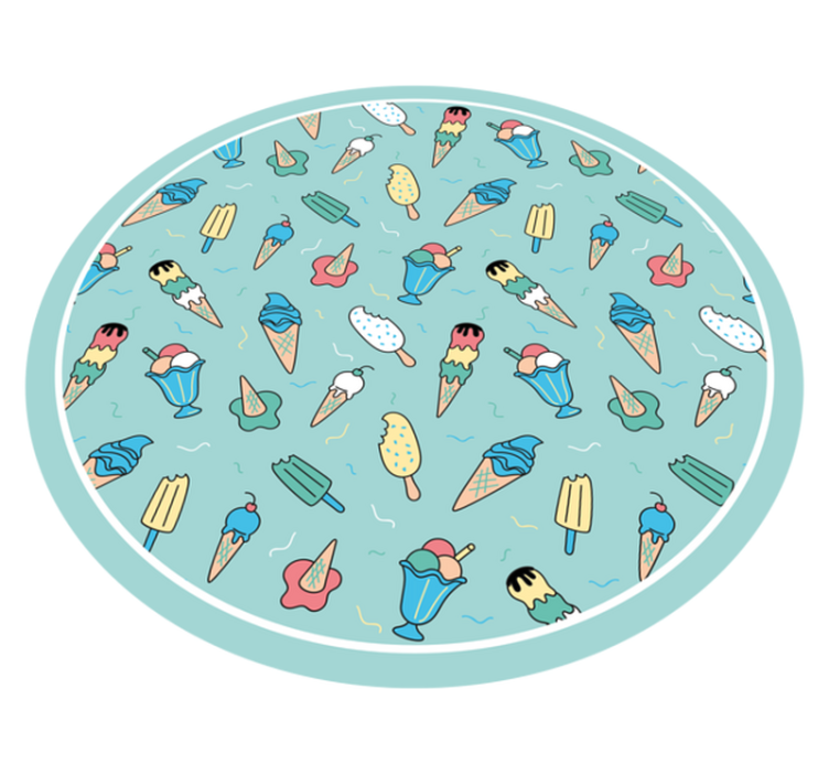 Vinylteppich kindlich freude an gefrorenen leckereien - TenStickers