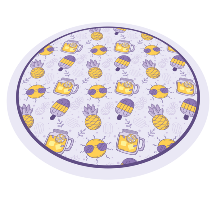 Vinylteppich kindlich tropischer sommerspaß - TenStickers