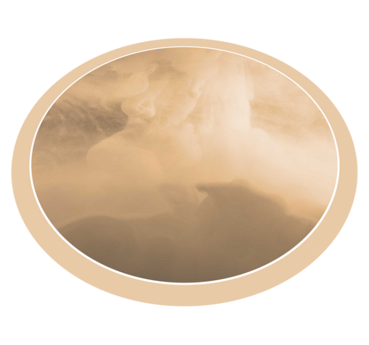 Vinyl Teppich Bad weiche cremefarbene wellen - TenStickers