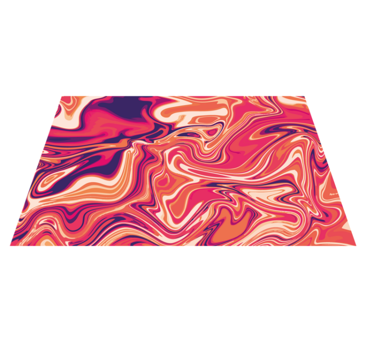 Vinyl Teppich modern lebendiges wirbelmotiv - TenStickers