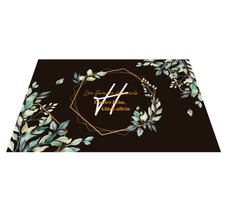 Vinyl Teppich Eingang personalisiertes familienzitat - TenStickers