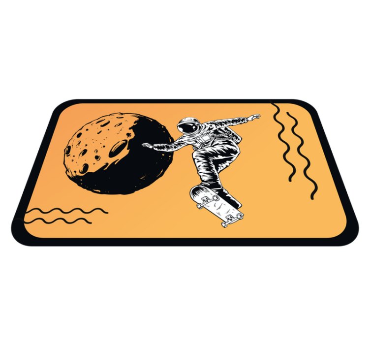 Vinylteppich kindlich skateboard-astronaut - TenStickers