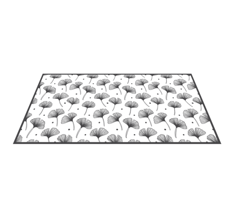 Vinyl Teppich Natur inspiration durch ginkgoblätter - TenStickers