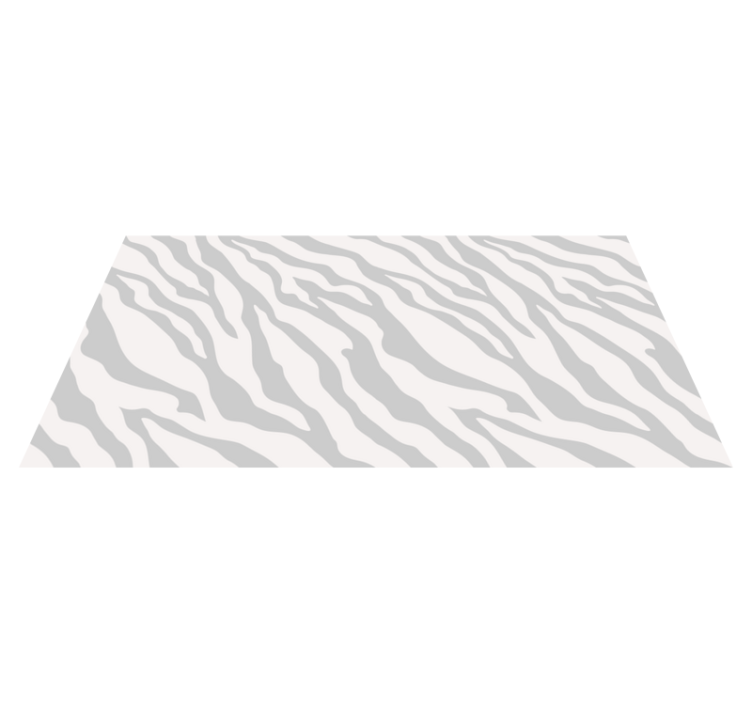 Vinyl Teppich Tiermuster graue zebrastreifen - TenStickers