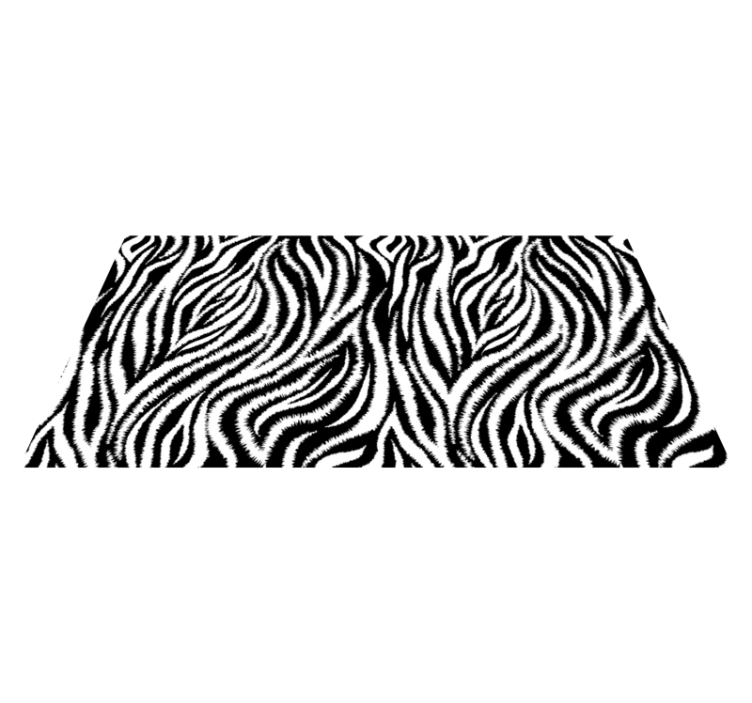 Vinyl teppich tiermuster zebra streifen druck - TenStickers