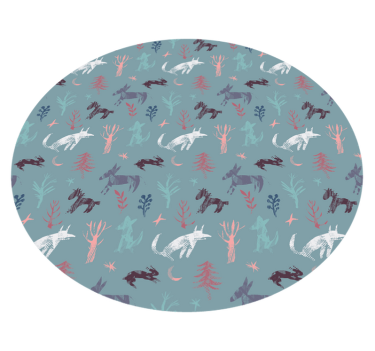 Vinyl teppich tiermuster von der natur inspirierte wesen - TenStickers