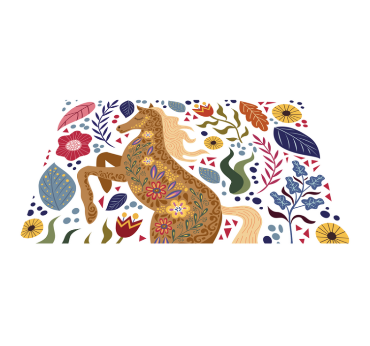 Vinyl Teppich Tiere majestätisches pferdekunstwerk - TenStickers