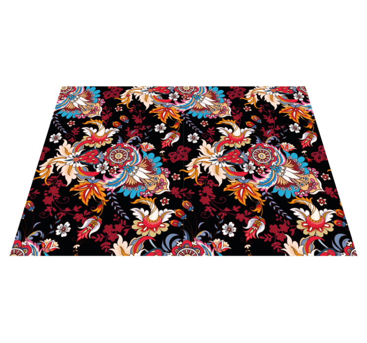 Vinyl Teppich Mandala botanische inspiration - TenStickers