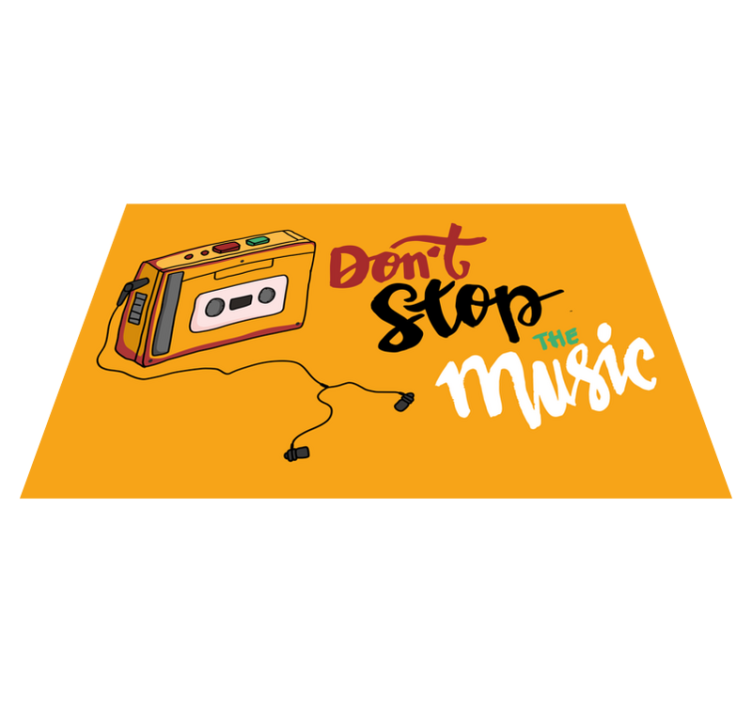 Vinyl Teppich Spruch retro-kassettenthema - TenStickers