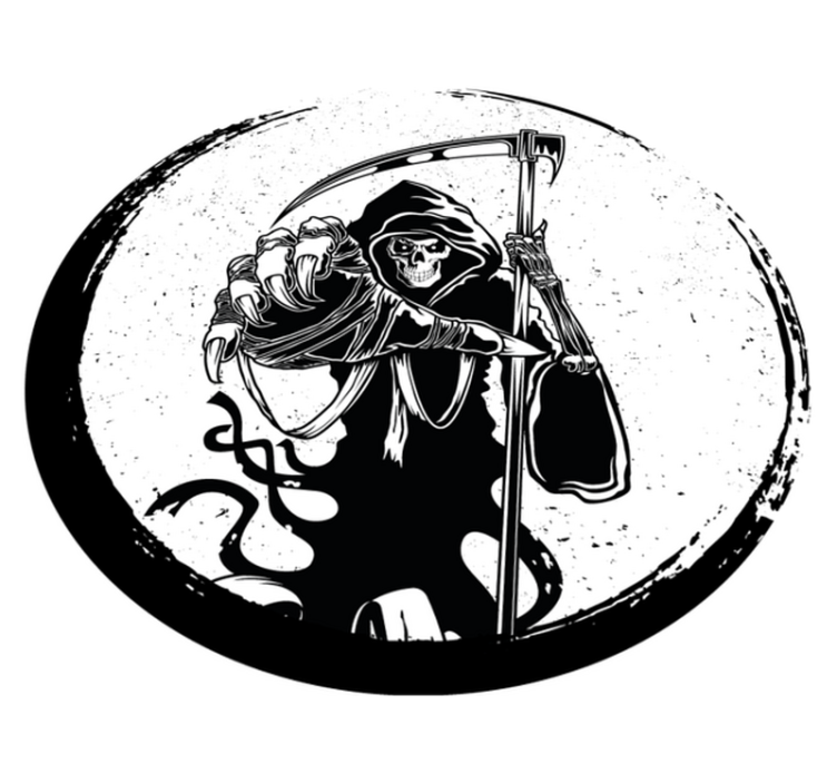 Vinyl Teppich Halloween sensenmann-motiv - TenStickers