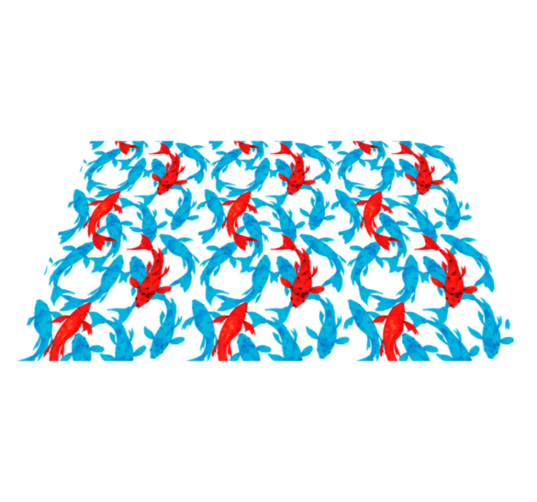 Vinyl Teppich Bad bunte koi-fische - TenStickers