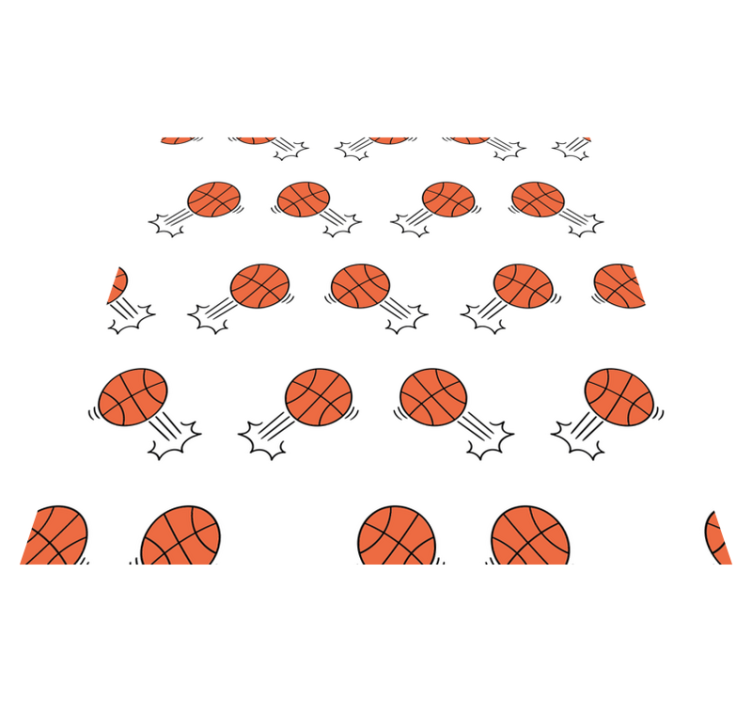 Vinylteppich kindlich basketball-bewegungsmuster - TenStickers