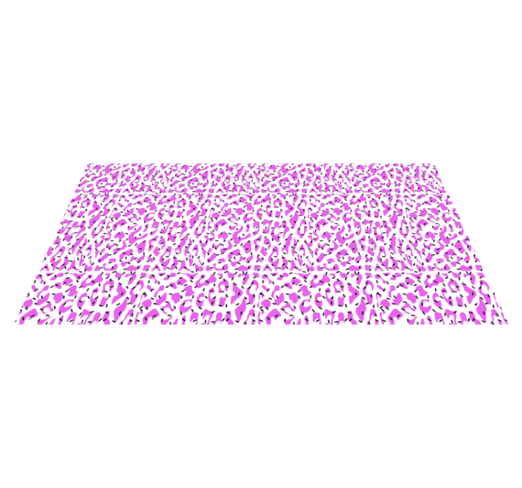 Vinyl Teppich Tiermuster fuchsia leopardenmuster - TenStickers