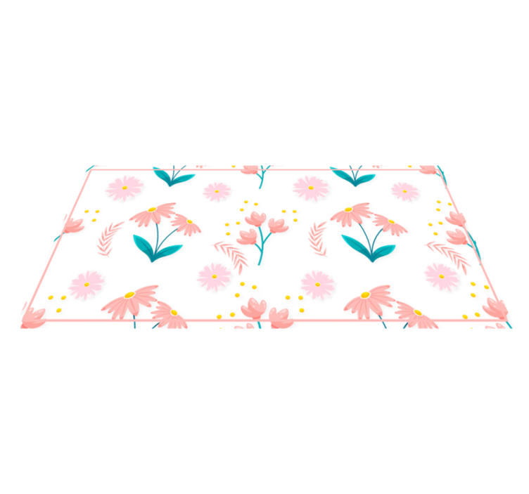Vinyl teppich blumen frühlingserwachen - TenStickers