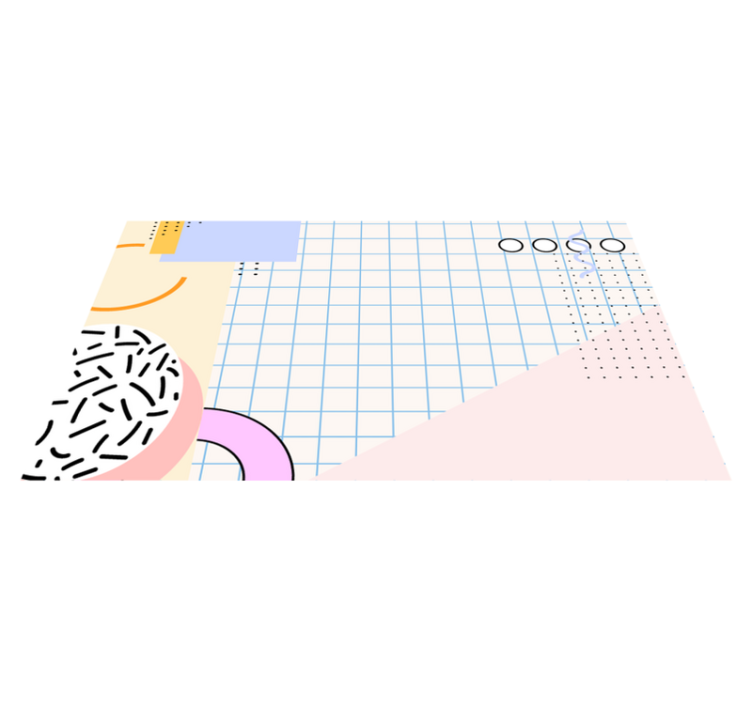 Vinyl Teppich geometrisch moderne abstrakte - TenStickers