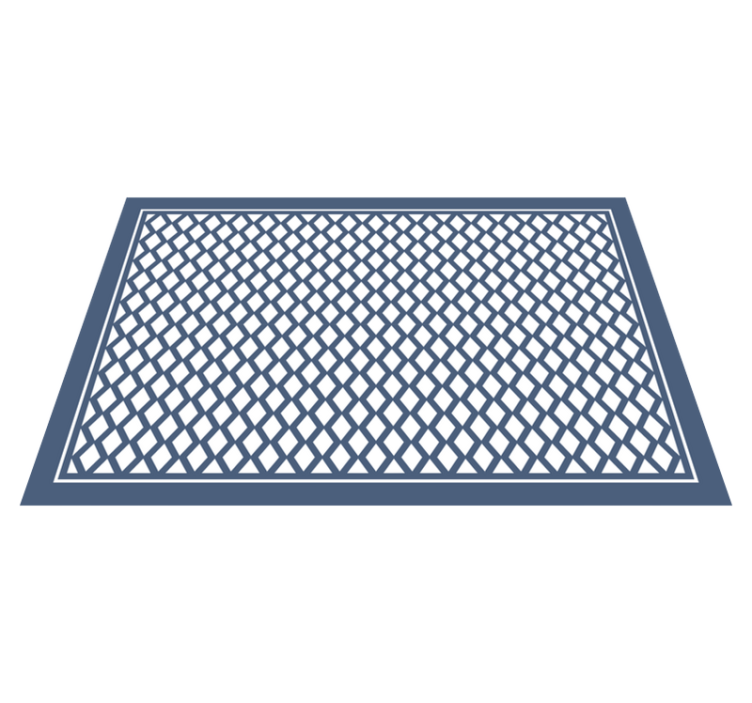 Vinyl Teppich geometrisch schickes rautenmotiv - TenStickers