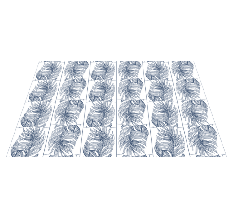 Vinyl Teppich Natur anmutige blätter - TenStickers