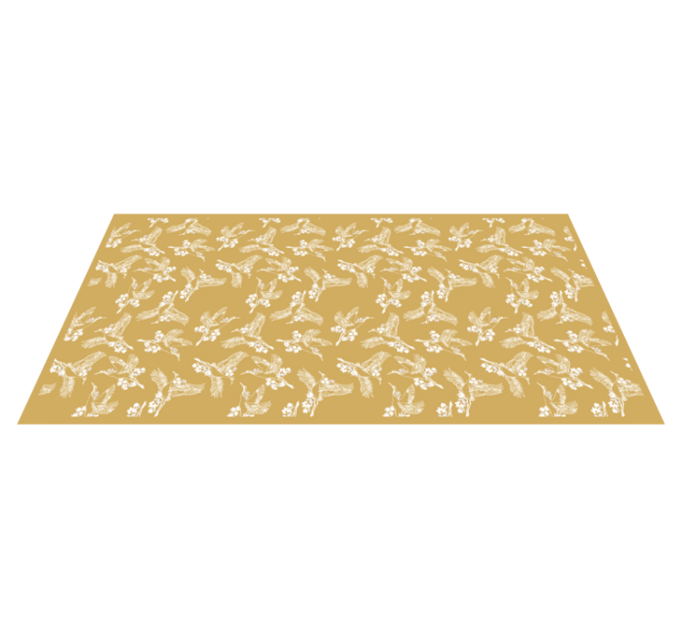 Vinyl Teppich Natur elegante kolibrisblüte - TenStickers