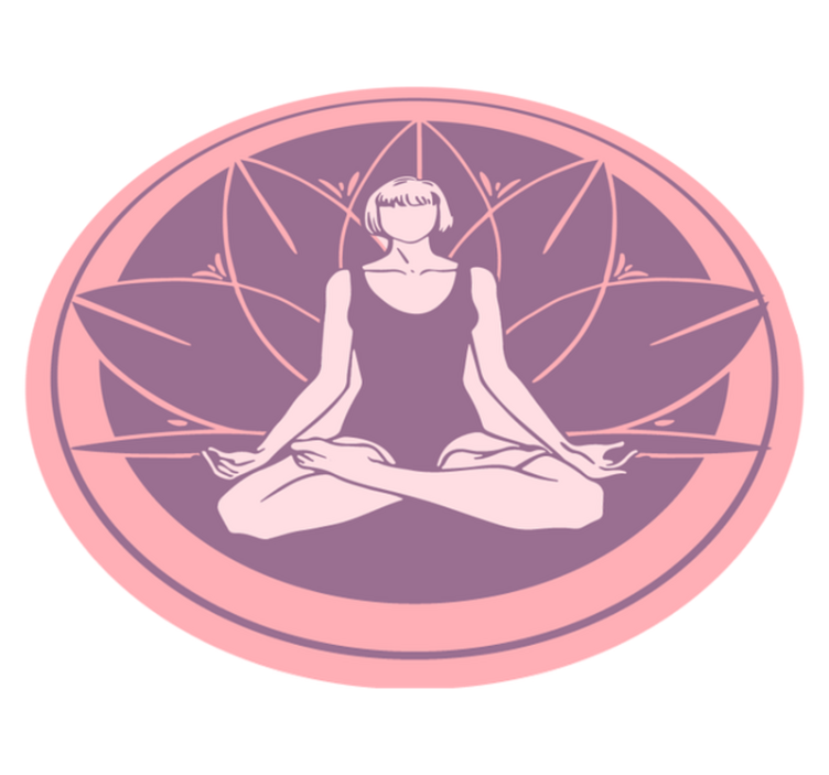 Vinyl Teppich Mandala symbol der ruhigen meditation - TenStickers