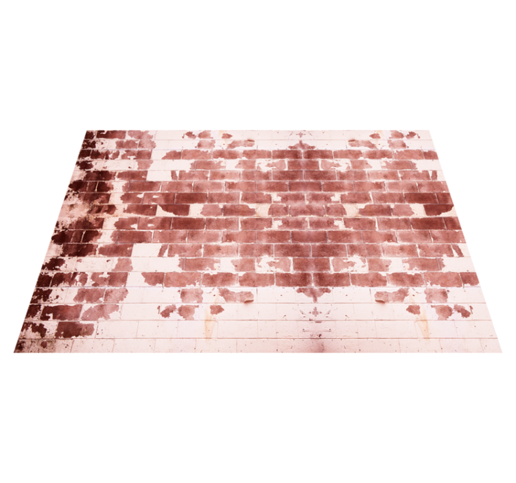 Vinyl Teppich Steinoptik rustikales ziegelmotiv - TenStickers