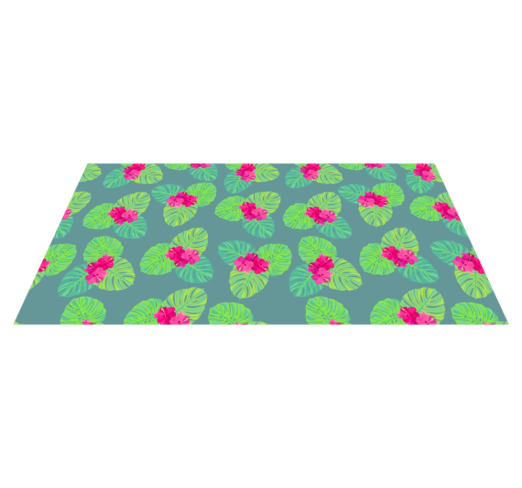 Vinyl Teppich Blumen exotisches blumenarrangement - TenStickers