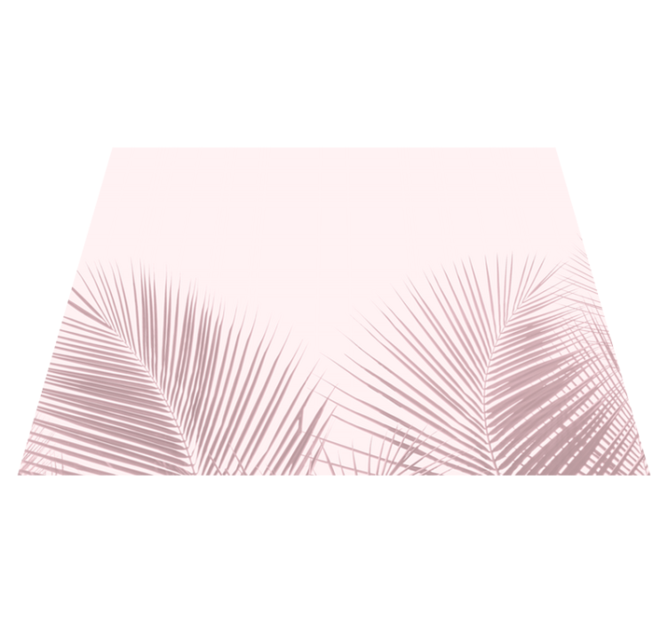 Vinyl Teppich Blumen elegante palmenbilder - TenStickers