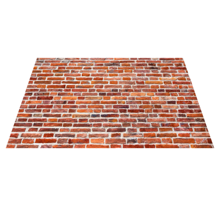 Vinyl Teppich Steinoptik rustikale rote optik - TenStickers