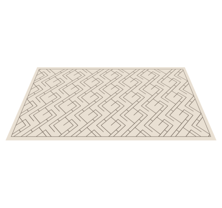 Vinyl Teppich geometrisch Labyrinth-Design - TenStickers