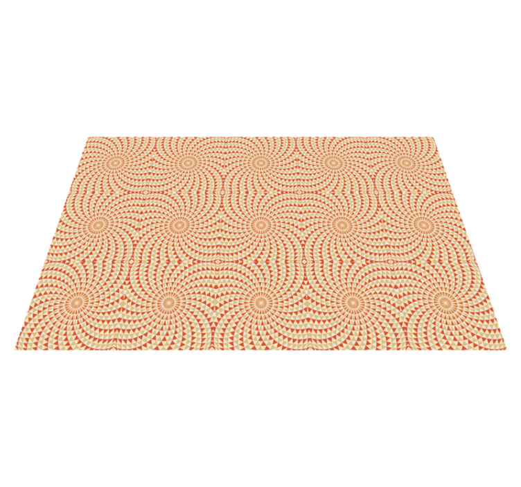 Vinyl Teppich Mandala abstraktes Design - TenStickers