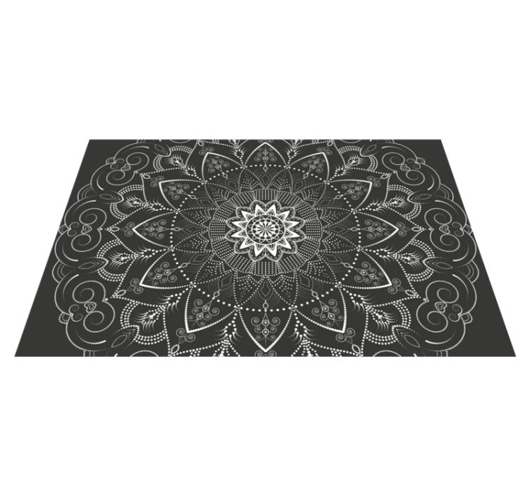 Vinyl Teppich Mandala Muster Symmetrie - TenStickers