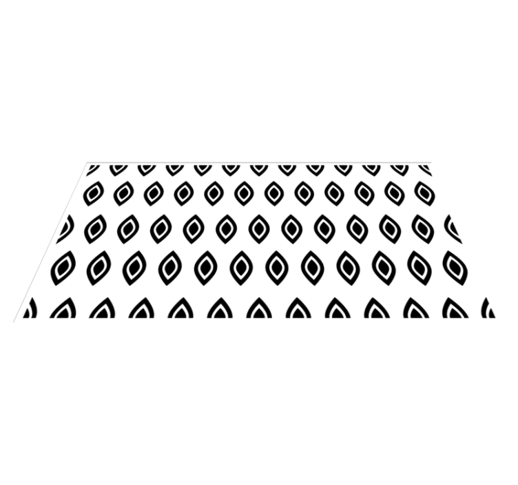 Vinyl Teppich modern geometrisches augenmotiv - TenStickers