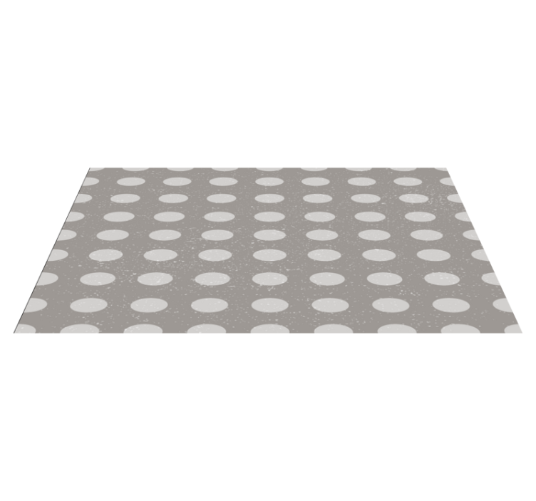 Vinyl Teppich gestreift Polka Dot Muster - TenStickers