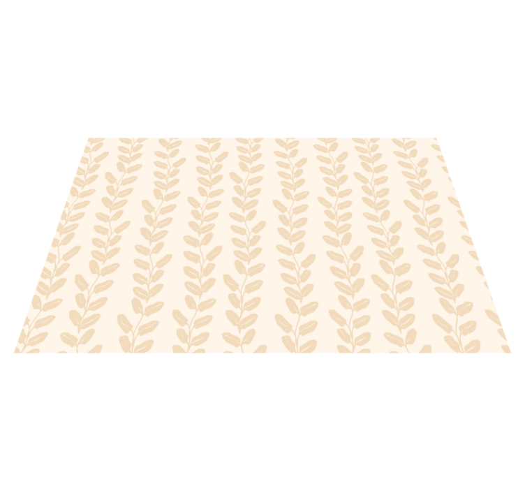 Vinyl Teppich Blumen gelbe Blumenranken - TenStickers