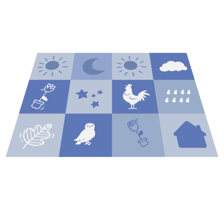 Vinyl Teppich Kinder Schachbrett - TenStickers