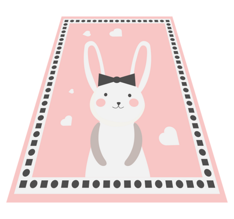 Vinyl Teppich Baby hase kinderzimmer dekor - TenStickers