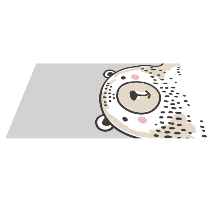 Vinyl Teppich Baby bärengesichtsform - TenStickers